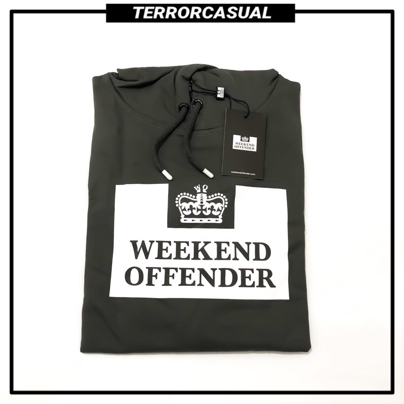 jaket hoodie weekend offender garrison hoodie charcoal originals bnwtip