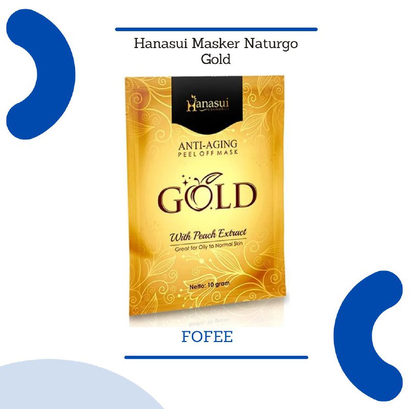 [COD] - Hanasui Masker Naturgo Gold Original BPOM