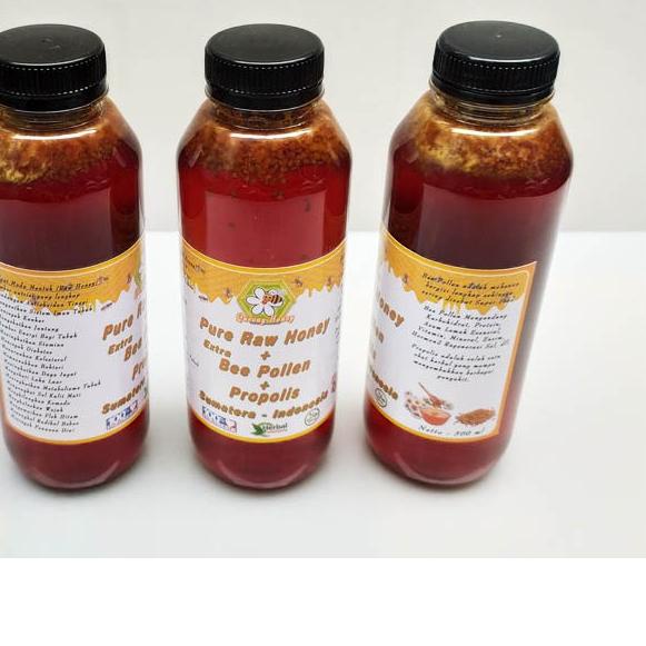 

BISA COD ✔️Madu Organik, Madu Mentah + Bee Pollen + Propolis 500 ML|SQ3