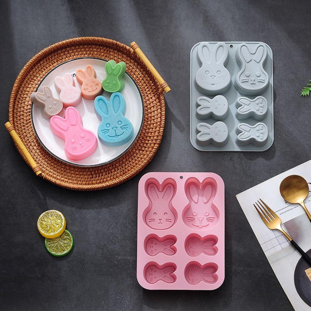 Top Cetakan Silikon Handmade Dekorasi Liburan Baking Pan Rabbit