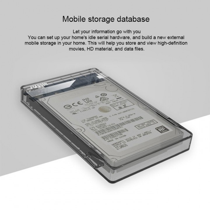 28 SEATAY HD213 - 2.5 inch SATA to USB 3.0 HDD Enclosure Case - CASE ONLY