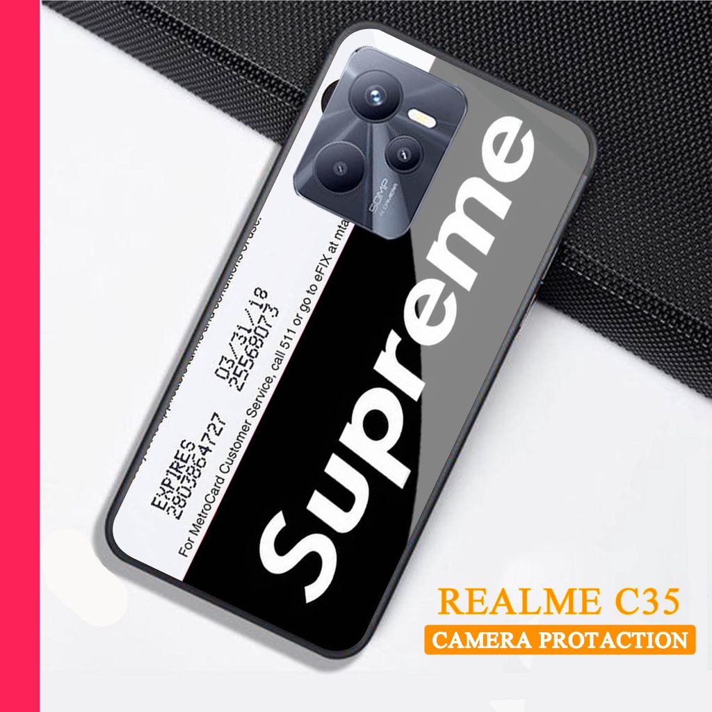 Softcase Glass Kaca REALME C35 - Case Handphone REALME C35 [T13]