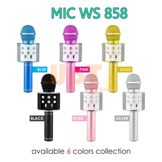 Mic Karaoke Mikrofon Original Wireless Bluetooth Mic Smule WSTER W-STER WS858 WS-858 WS 858
