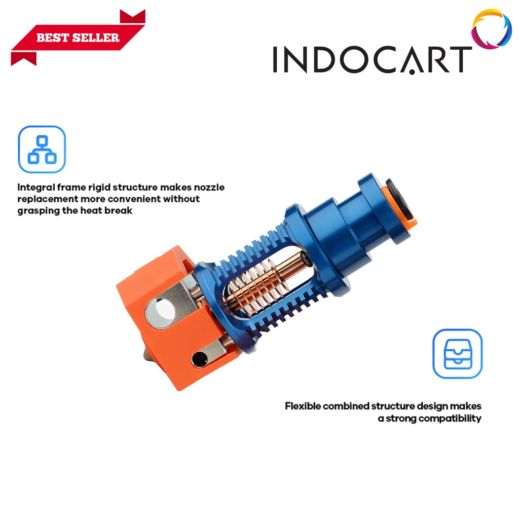 INDOCART 3D Printer HotEnd Original Phaetus Dragon Hotend HF Blue