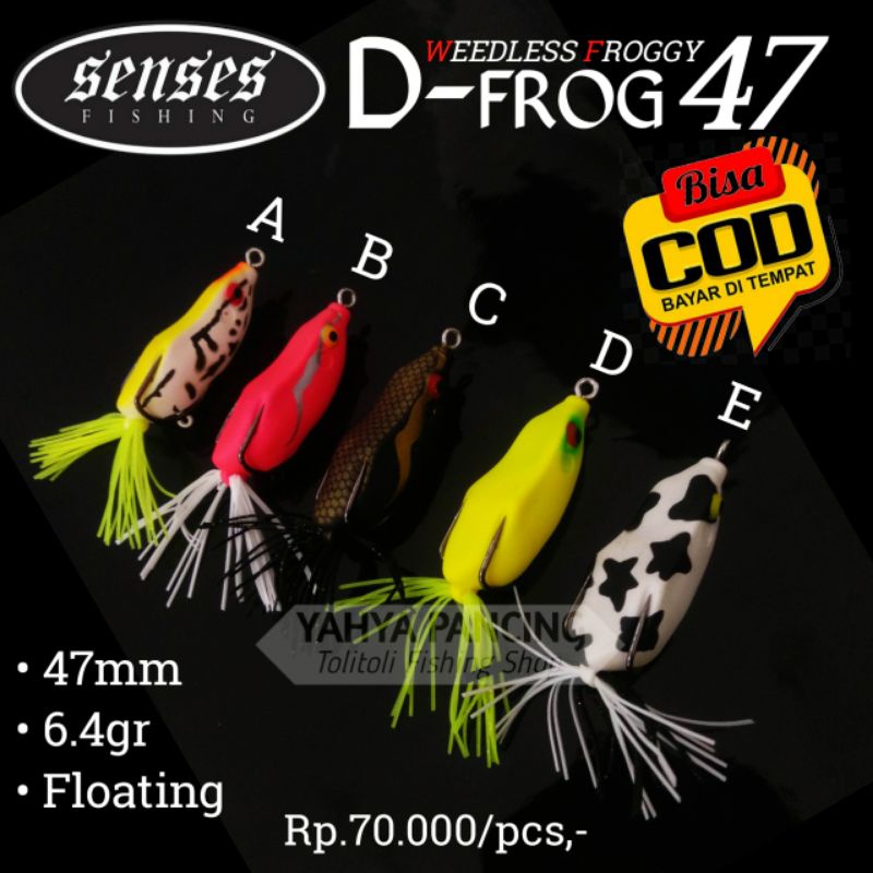 ( COD ) Umpan Pancing | Senses D-Frog47 Floating