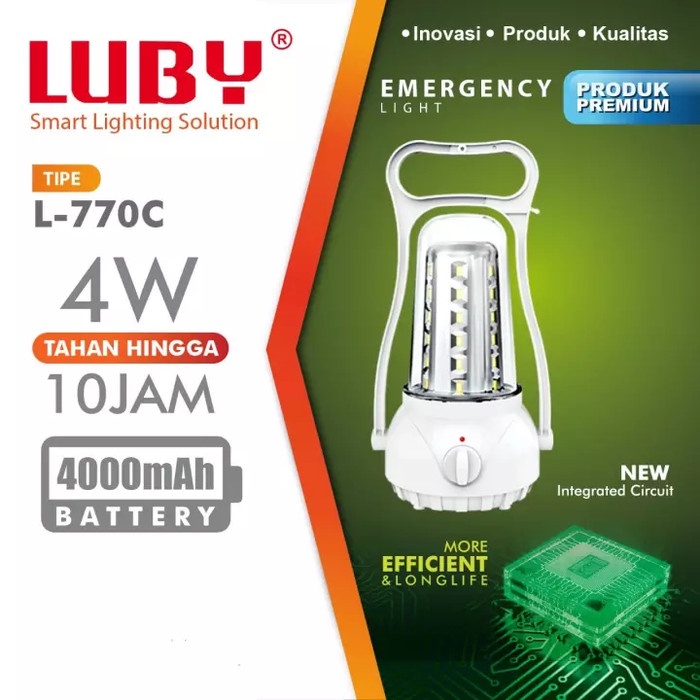 Luby Emergency Lamp LUBY L-770C 40 SMD LED Model Lentara 360