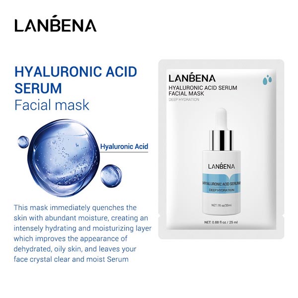 [BPOM] LANBENA Fruit Sheet Mask Facial Masker Set Serum Melembabkan Hydrating Brightening Moisturizing Nourishing Anti Aging