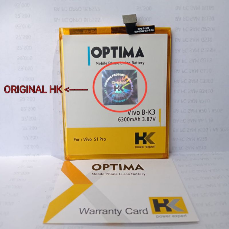 Batre Vivo S1pro battery B-K3 Baterai S1 pro Batrai BK3 S 1pro Double power original HK