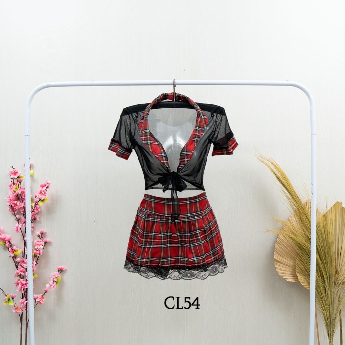 LINGERIE WANITA KOSTUM COSPLAY SEXY UNIFORM KOSTUM SERAGAM SEKSI CL54 BAHAN BERKUALITAS 
