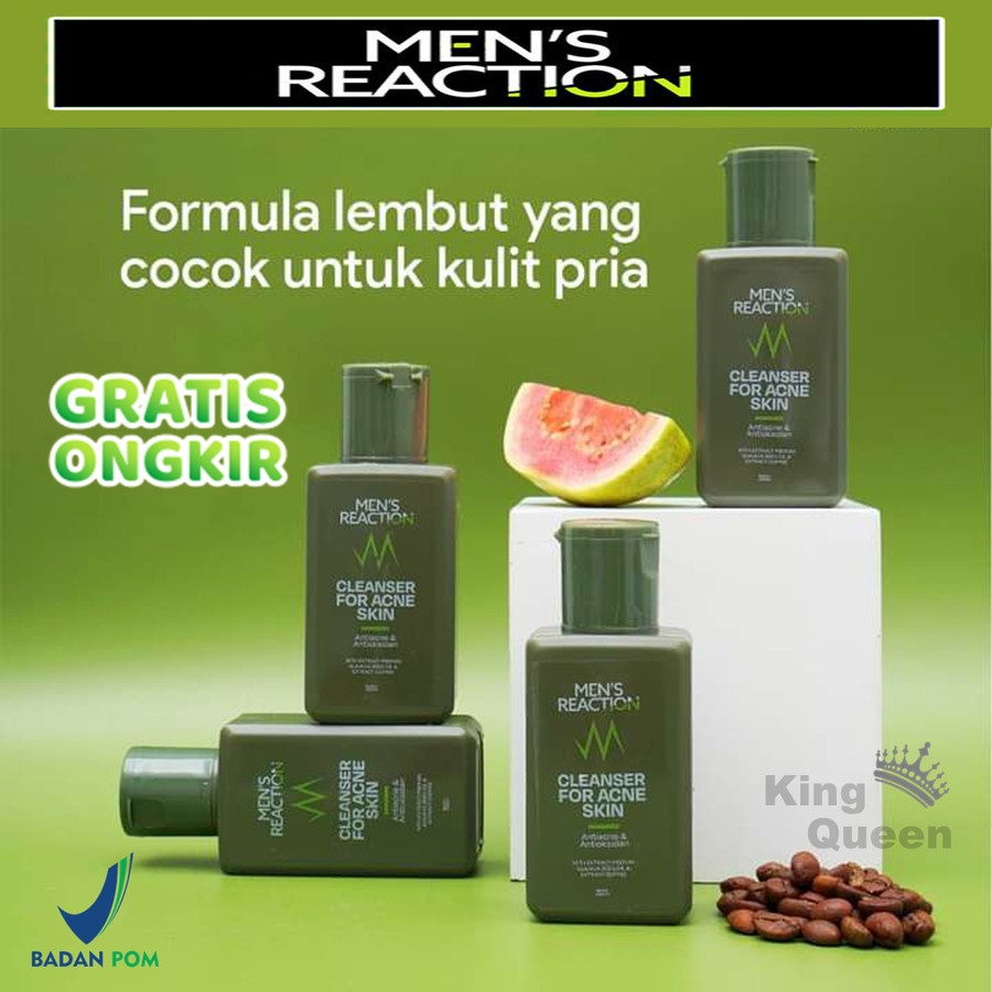 Sabun Jerawat MEN’S REACTION Acno Clean Liquid Anti Bakteri