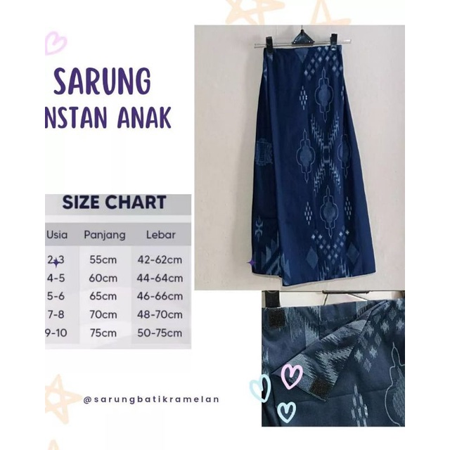 maw_arbatik SARUNG INSTAN ANAK/SARUNG BATIK ANAK/SARUNG INSTAN BATIK