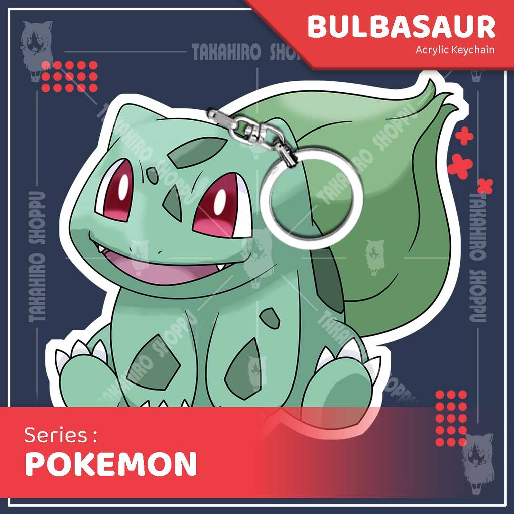 Gantungan Kunci / Keychain Akrilik Pokemon BULBASAUR