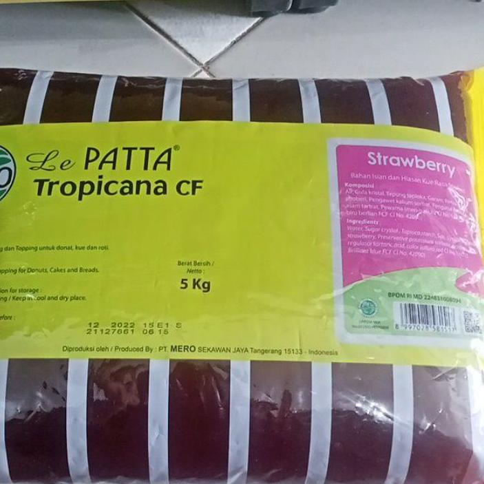 

COD selai strawberry lepatta cf 5kg slai 1pak 