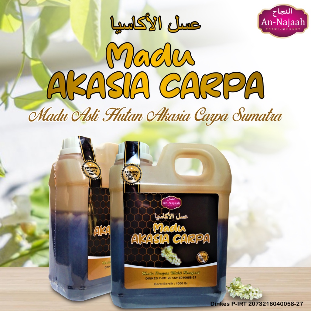 Madu Asli Murni Akasia Carpa Jambi Sumatra | Acacia Cressicarpa | Madu Akasia Carva Carpa Riau Sumatra 1 kg