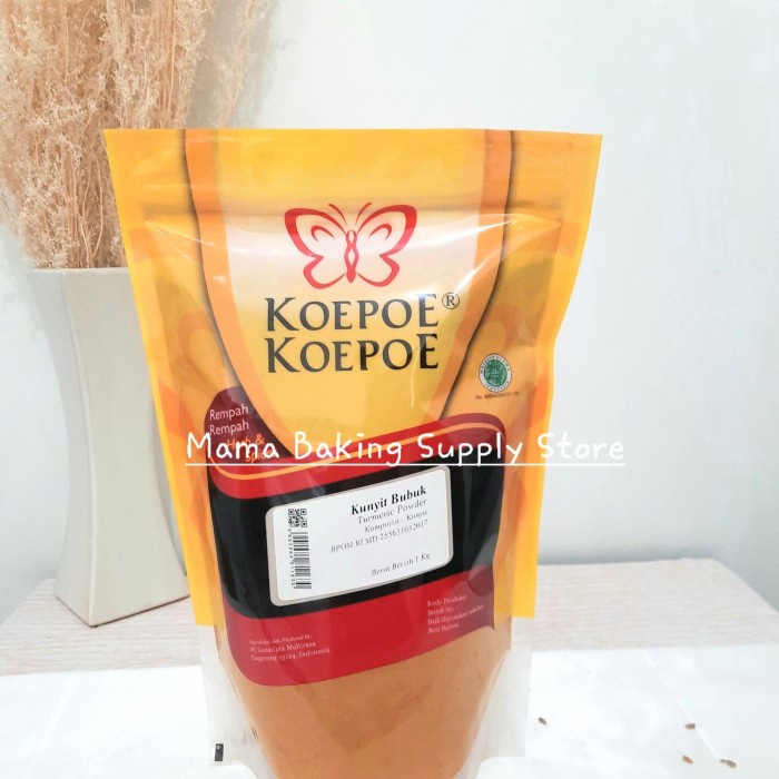 

KOEPOE kupu kupu Bubuk Bumbu Jamu KUNYIT Tumeric Powder Bubuk 1 kg