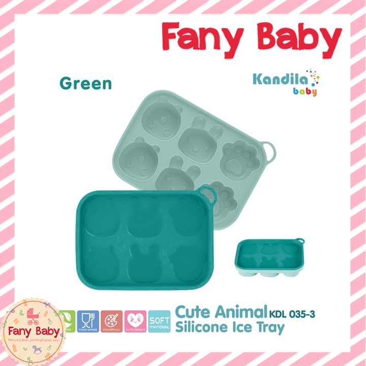 KANDILA BABY CUTE ANIMALS SILICONE ICE TRAY / KDL035-3