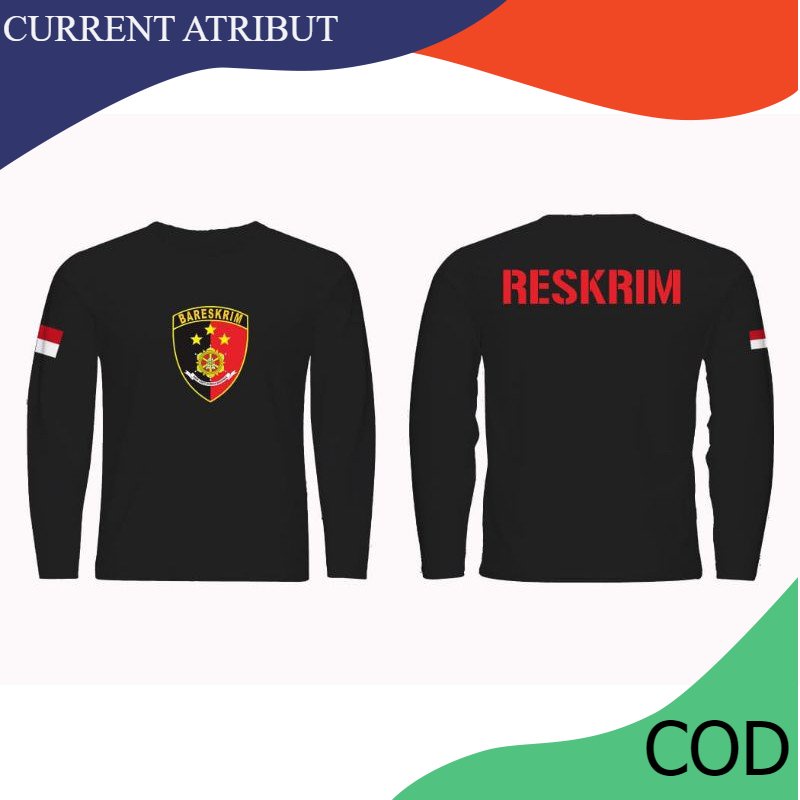 T-SHIRT RESKRIM / KAOS BARESKRIM - CURRENT ATRIBUT