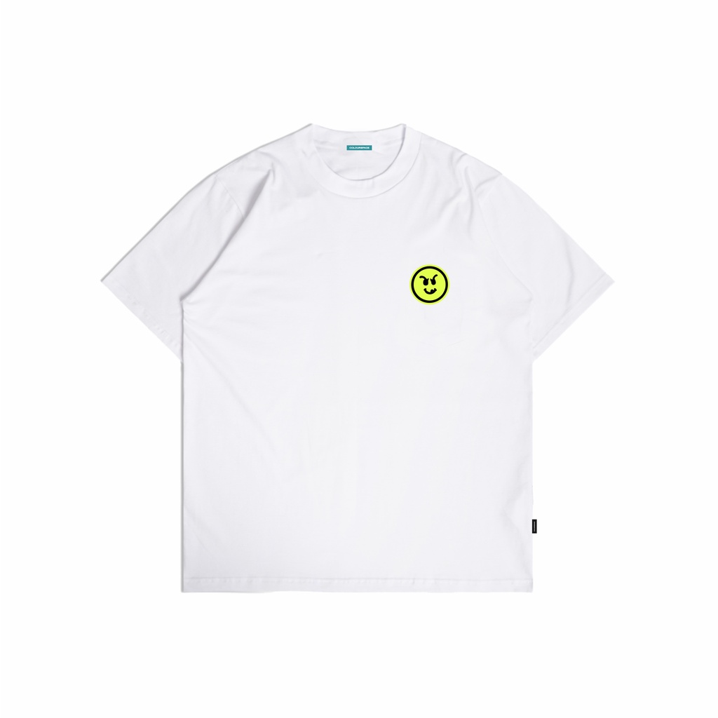 Colourspace Kaos Oversize Smiley Ancient TO 027 White