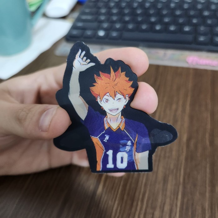 

STIKER 3D MOTION LENTICULAR ANIME - DK0272 - Haikyuu - Hinata