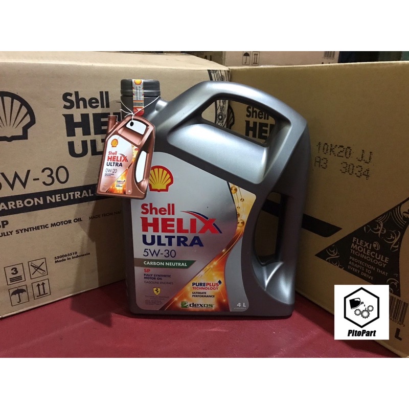 OLI SHELL HELIX ULTRA SAE 5W-30 ORIGINAL/Pengganti SHELL HELIX HX8 SAE 5w-30.