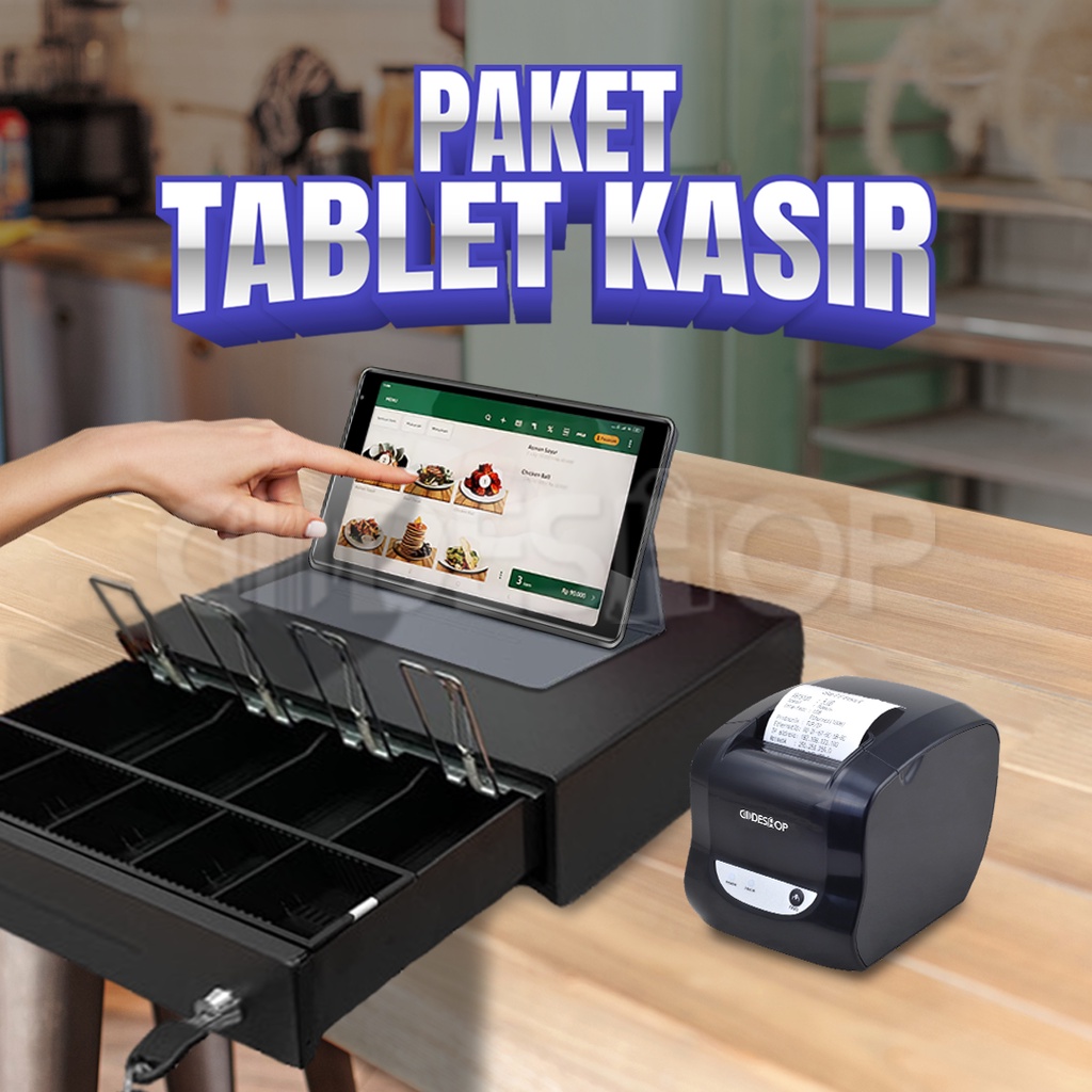 Paket Tablet Kasir Siap Pakai TABLET + CBT58II + CK335