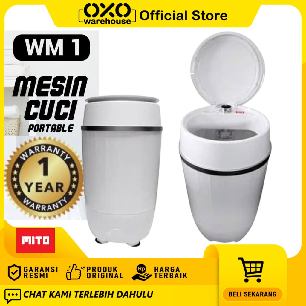 MITO Washing Machine Mesin Cuci Portable 3.5 Kg WM1 Original