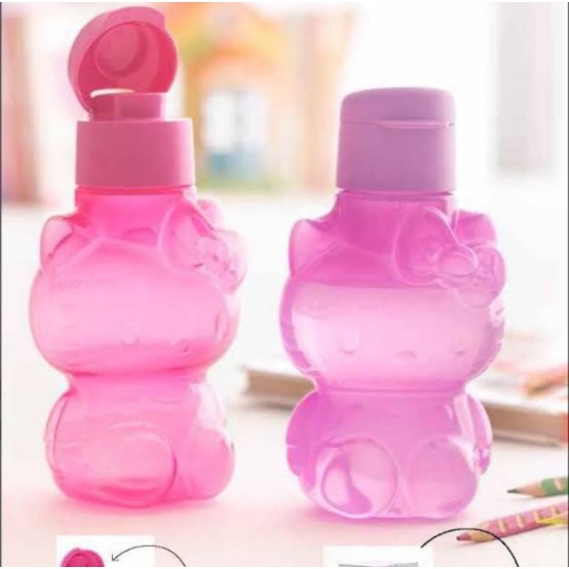 Tupperware Hello Kitty Set Bottle (2) - Botol Minum Lucu Anak