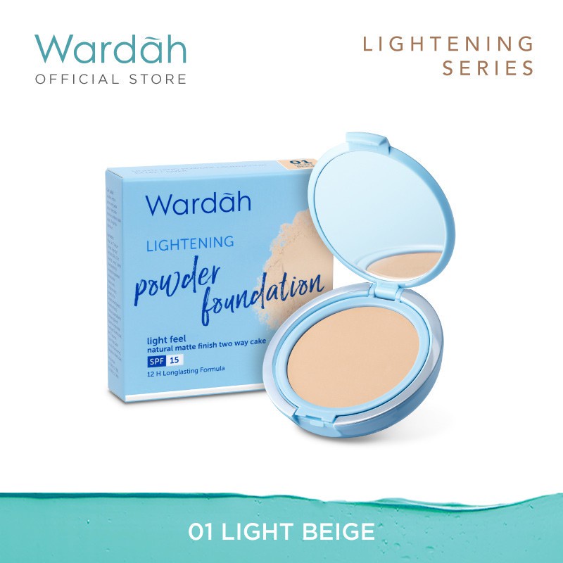 Rumah Cantik Wardah Lightening Powder Foundation Light Feel - Bedak Yang Mencerahkan Dengan Hasil Natural - Bisa COD #rumahcantik354