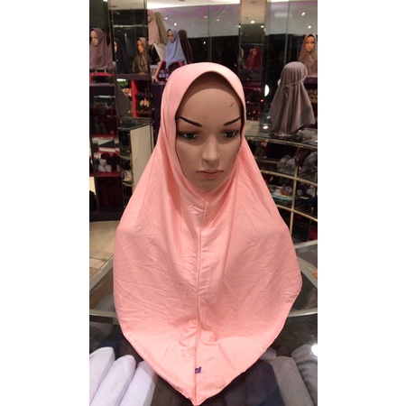 KERUDUNG INSTAN POLOS ORI RABBANI - Pink