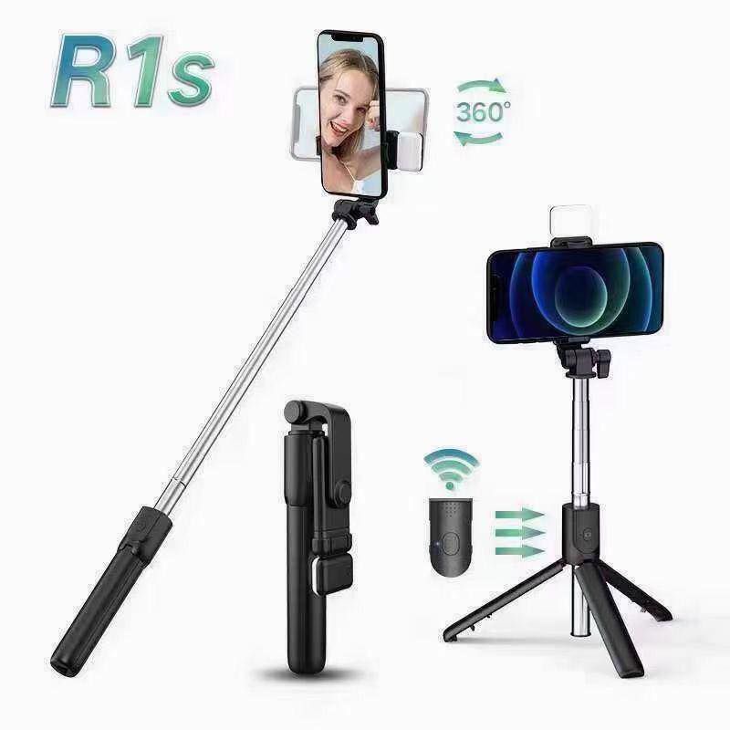 TRIPOD BLUETOOTH R1S / TONGSIS 3 IN 1 PLUS REMOTE CONTROL BLUETOOTH