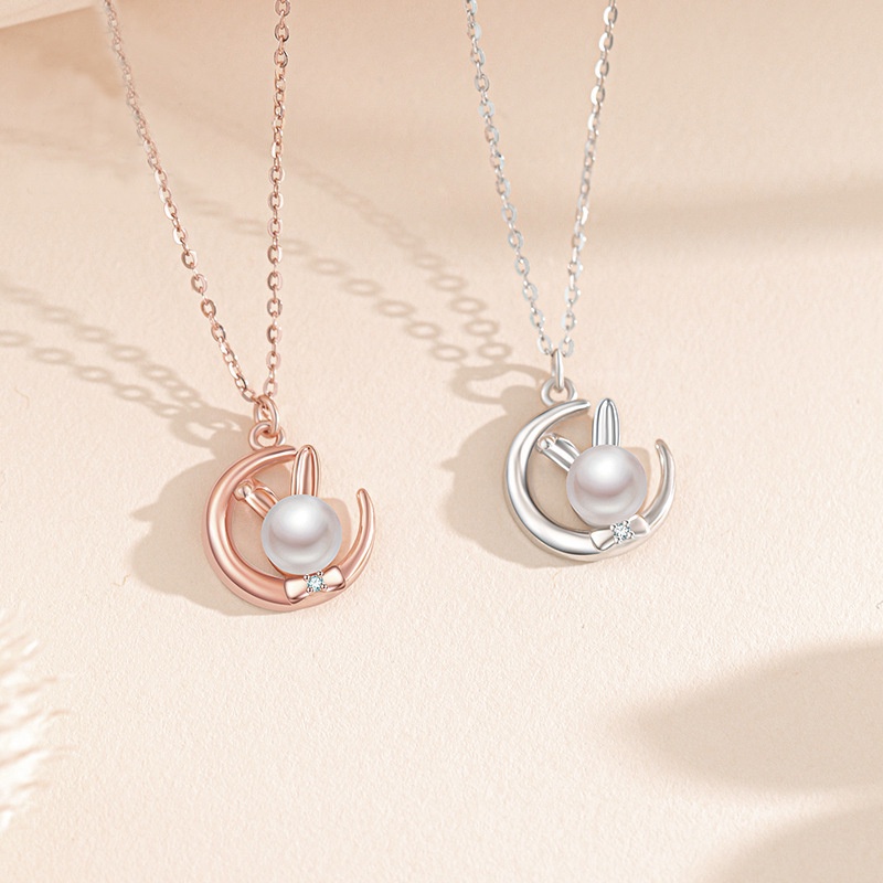 Kalung Sterling silver S925-Rabbit (Garansi 2 Tahun ) Tidak memudar dan tidak berkarat kalung perak asli  s925 Original Arctic Deer