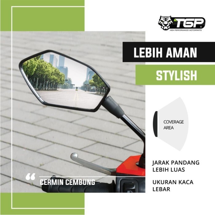 Spion Bold / Spion Honda / Spion Yamaha / Spion murah / Spion TGP ori - honda, TANGKAI PANJANG