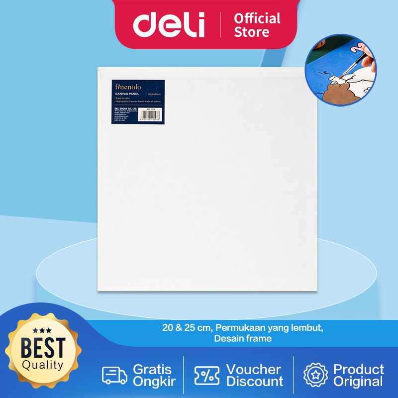 

Deli Canvas Board / Kanvas Lukis 20 25 cm Kokoh dan Tebal EC27X