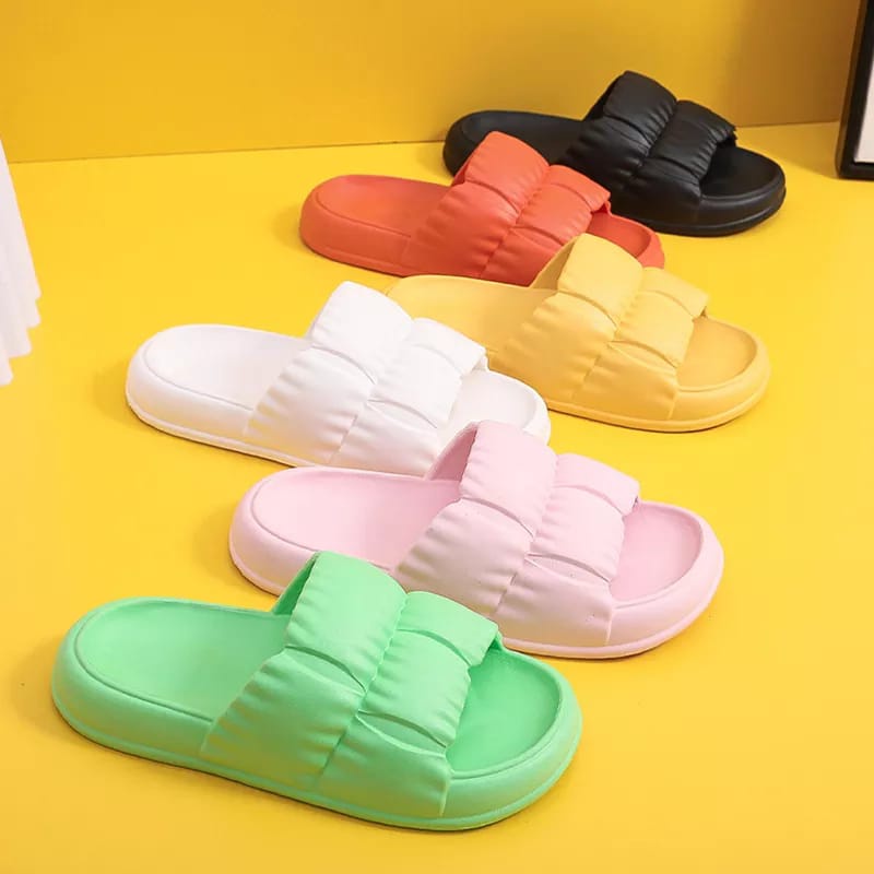 FY Sandal Rumah Casual Jelly Wanita Sandal Soft Slipper Anti Slip / Sandal Rumahan Import