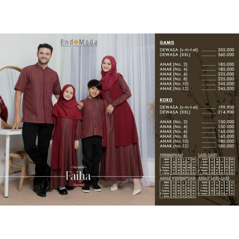 ENDOMODA FAIHA SARIMBIT MAROON