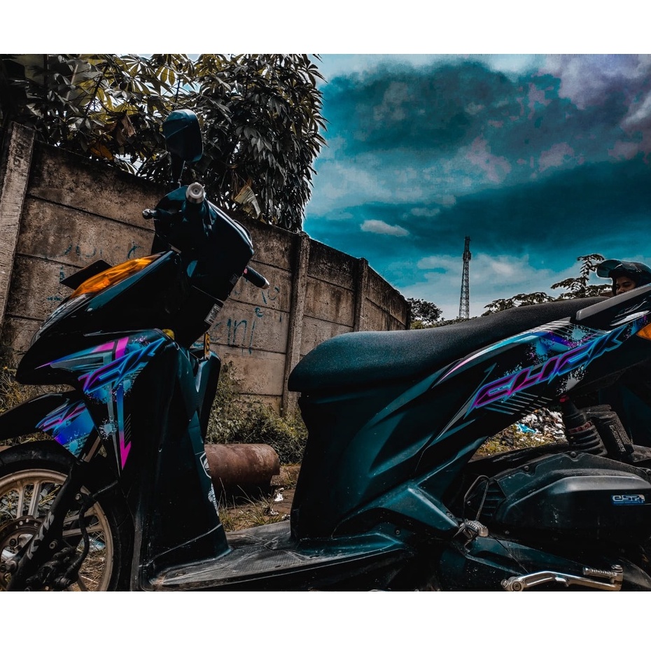 STRIPING STIKER TRANSPARAN VARIO SUPER OLD 125 CUSTOM