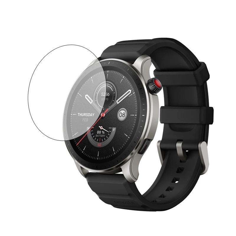 Pelindung Layar Tempered Glass Anti Gores Untuk Smartwatch Amazfit GTR 4 / HD GTR4