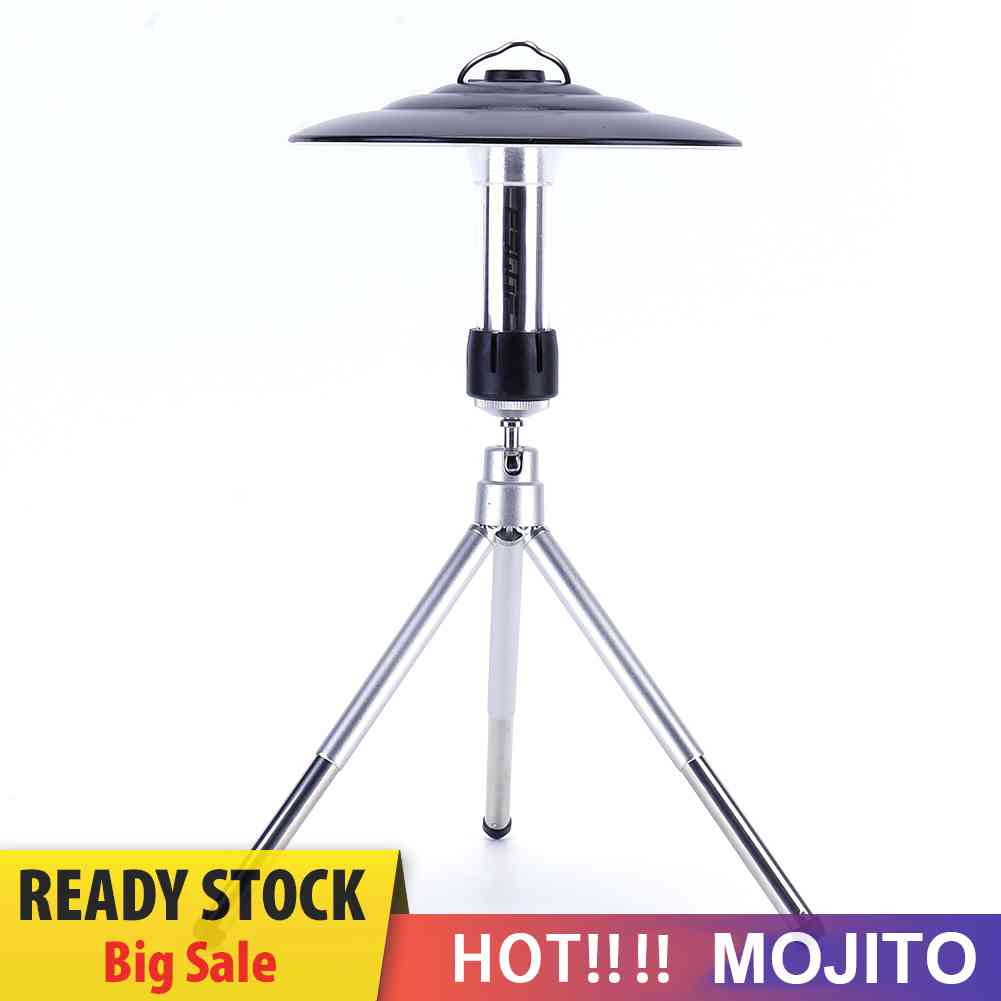 Lampu Senter LED Warna Silver Untuk Camping / Hiking / Outdoor