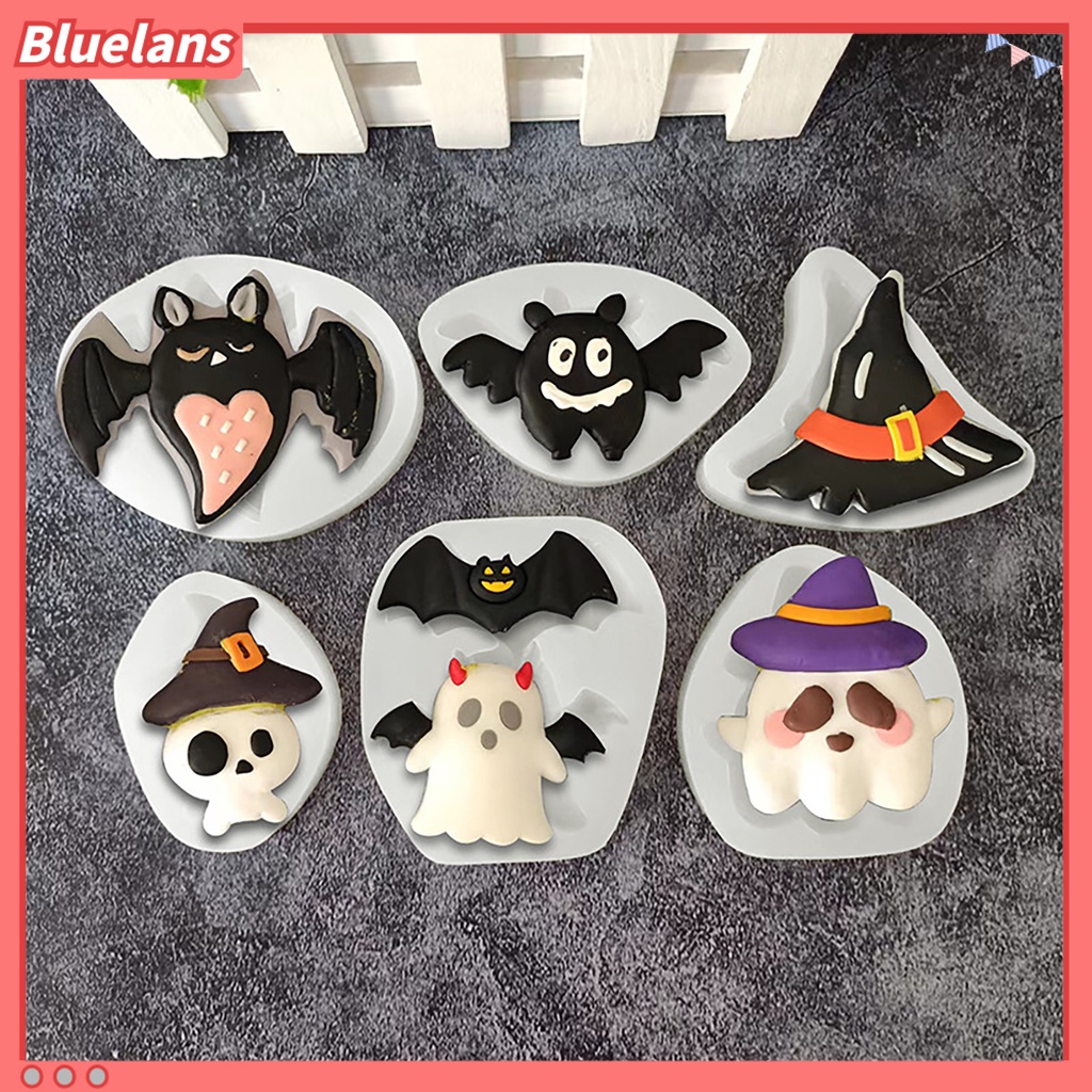 Cetakan Kue Bahan Silikon Tahan Suhu Tinggi Anti Lengket Dapat Digunakan Kembali Untuk Dekorasi Halloween