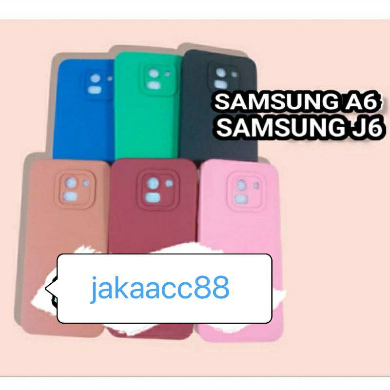 Softcase/SLICON Pro Camera hp Samsung A6/J6 Slicon terbaru Slikon Macaron