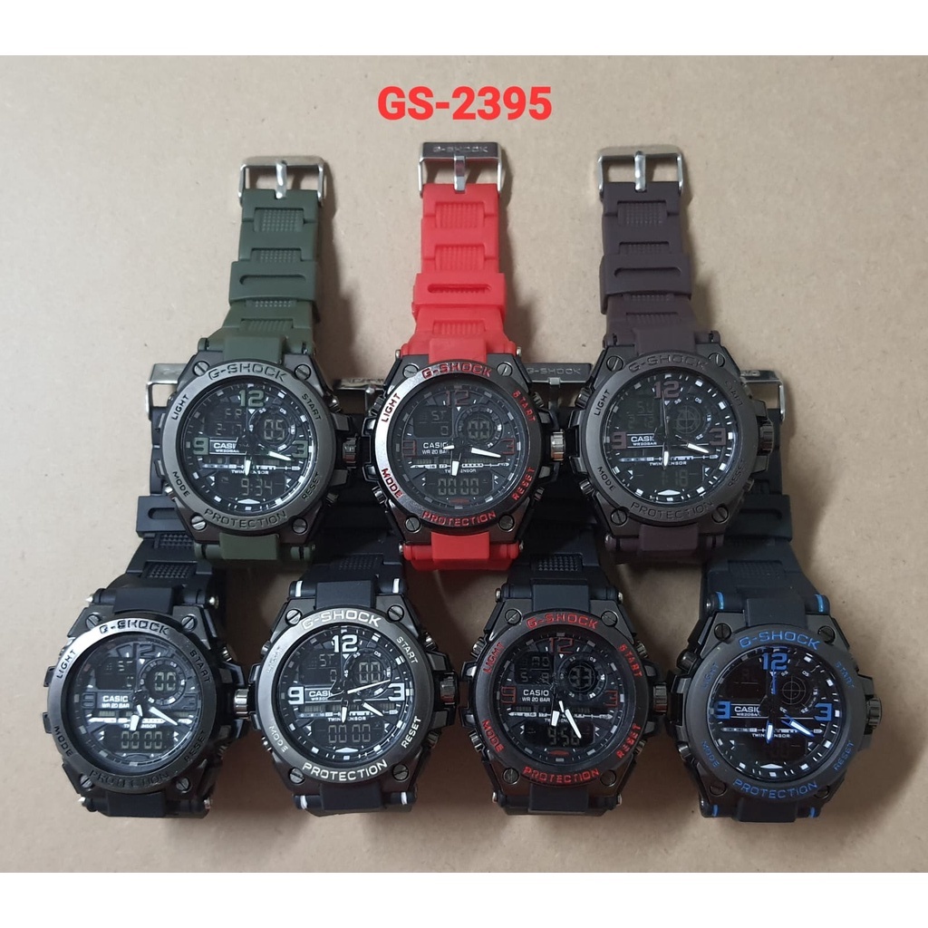 JAM TANGAN PRIA G-SHOCK CASIO METAL 2395 BAHAN RUBBER