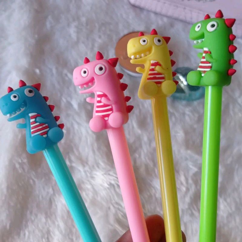 

Pulpen Gel Karakter Dino Free Refill
