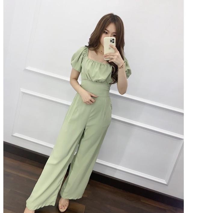 Hot Sale  SET0059 FRENCH KOREAN STYLE VINTAGE SET SETELAN CELANA WANITA ホン