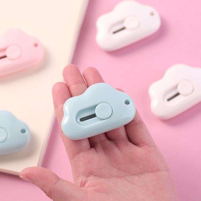 

BISA COD ✔️iPink X Hayylife Pisau Portabel Mini - pisau pembuka kardus paket bentuk awan pisau stainless steel HL-AGA-602|RA8