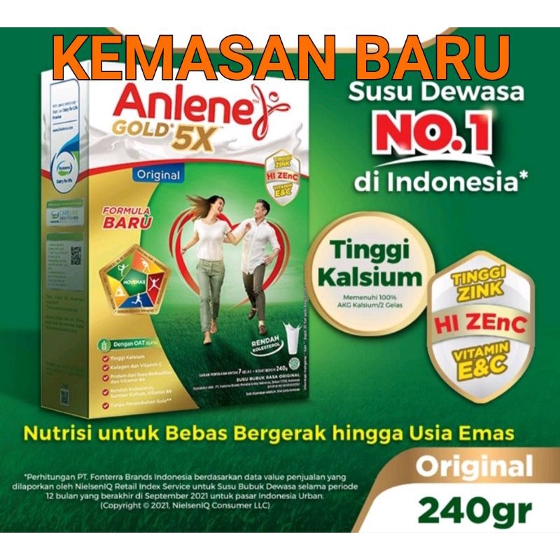 

Anlene Gold 5X Original 240g