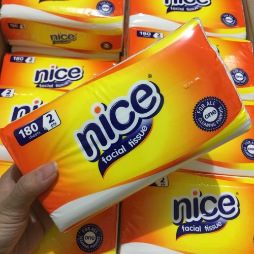 NICE Facial Tissue Soft Pack180sheet / TISU/Tissue NICE 180 sheet 2ply ORIGINAL /Tisu Nice /Facial Tissue/tisu muka - MURAH/grosir