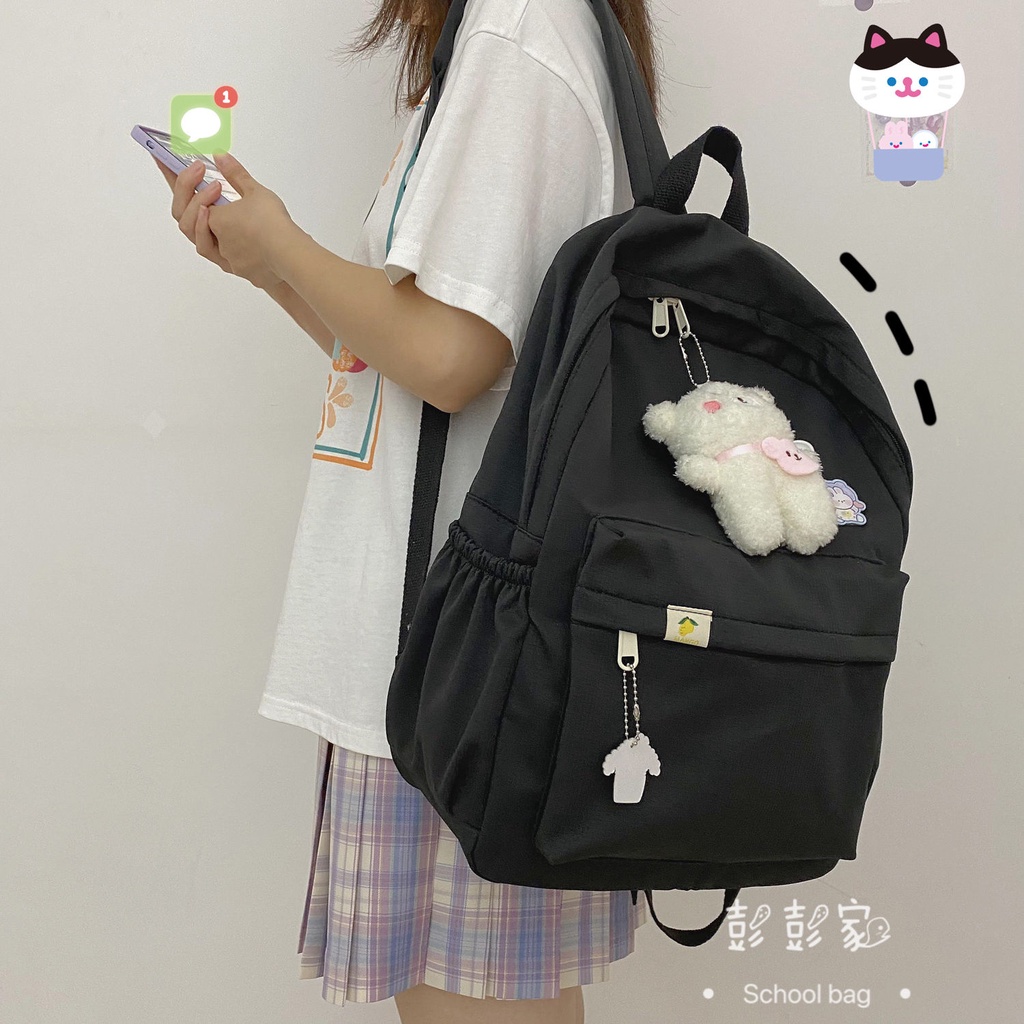 2023korean ransel tas ransel motif tas bunga bunga tas ransel tahan air wanita Sera Tas Sekolah Siswa Wanita Versi Korea SMP Kecil Segar Kapasitas Besar Mori Tas Bahu Wanita 2021 Baru Gadis Jantung Ransel