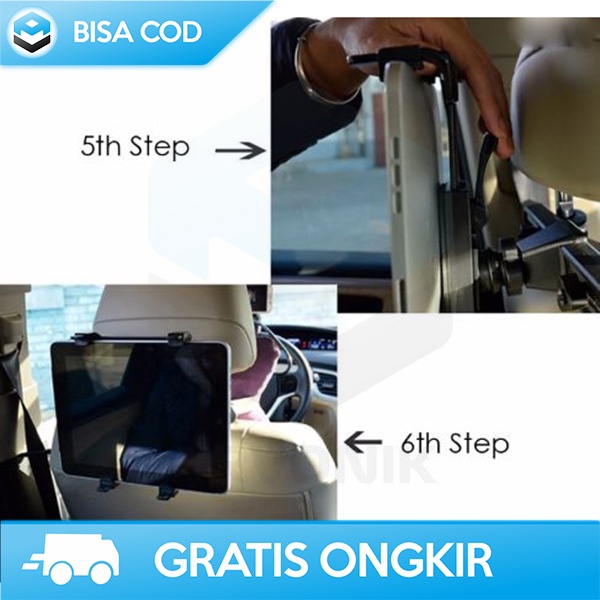 MOUNT CAR HOLDER TABLET 11 INCH ON CHAIR BACKSEAT UNIVERSAL ABS 1104