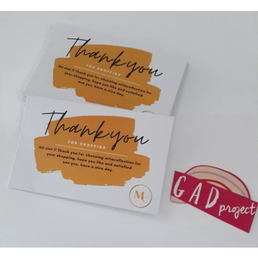

Thank you card olshop proses cepat isi 25lbr