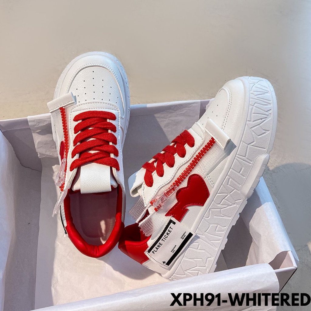 SEPATU SNEAKERS WANITA BERTALI MOTIF LOPE LOPE CANTIK BAHAN PU IMPORT PH91
